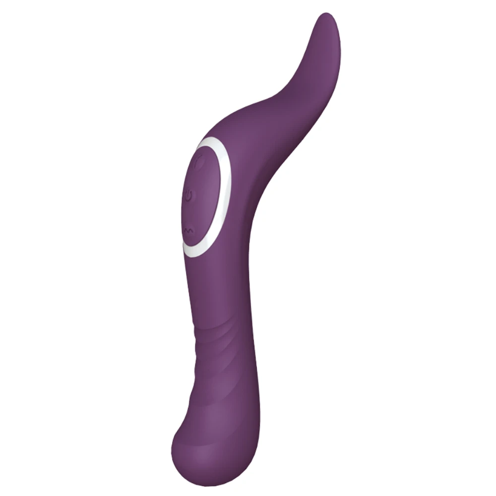 TooTimid.com The Incurve Flickering Tongue Rechargeable Dual-Ended Massager