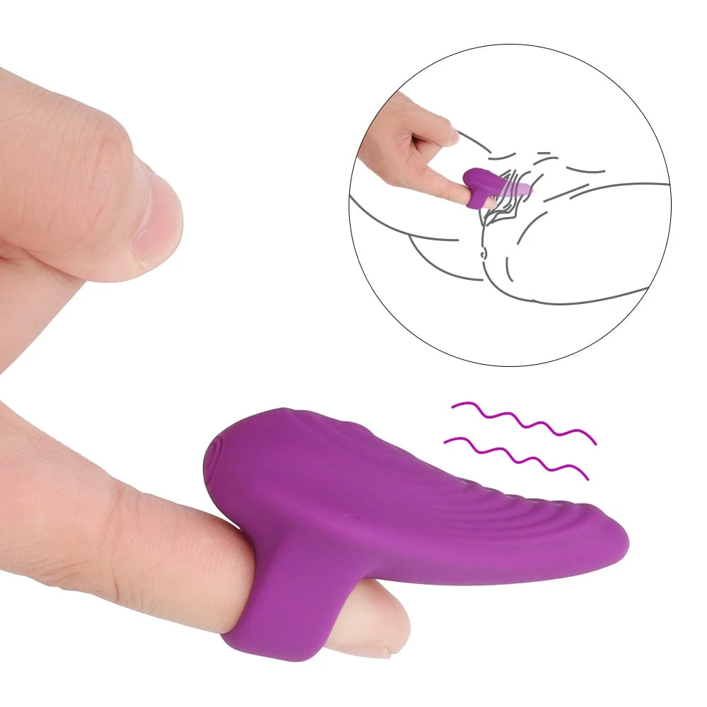 TooTimid.com Lille Rippled Finger Vibrator - Image 6