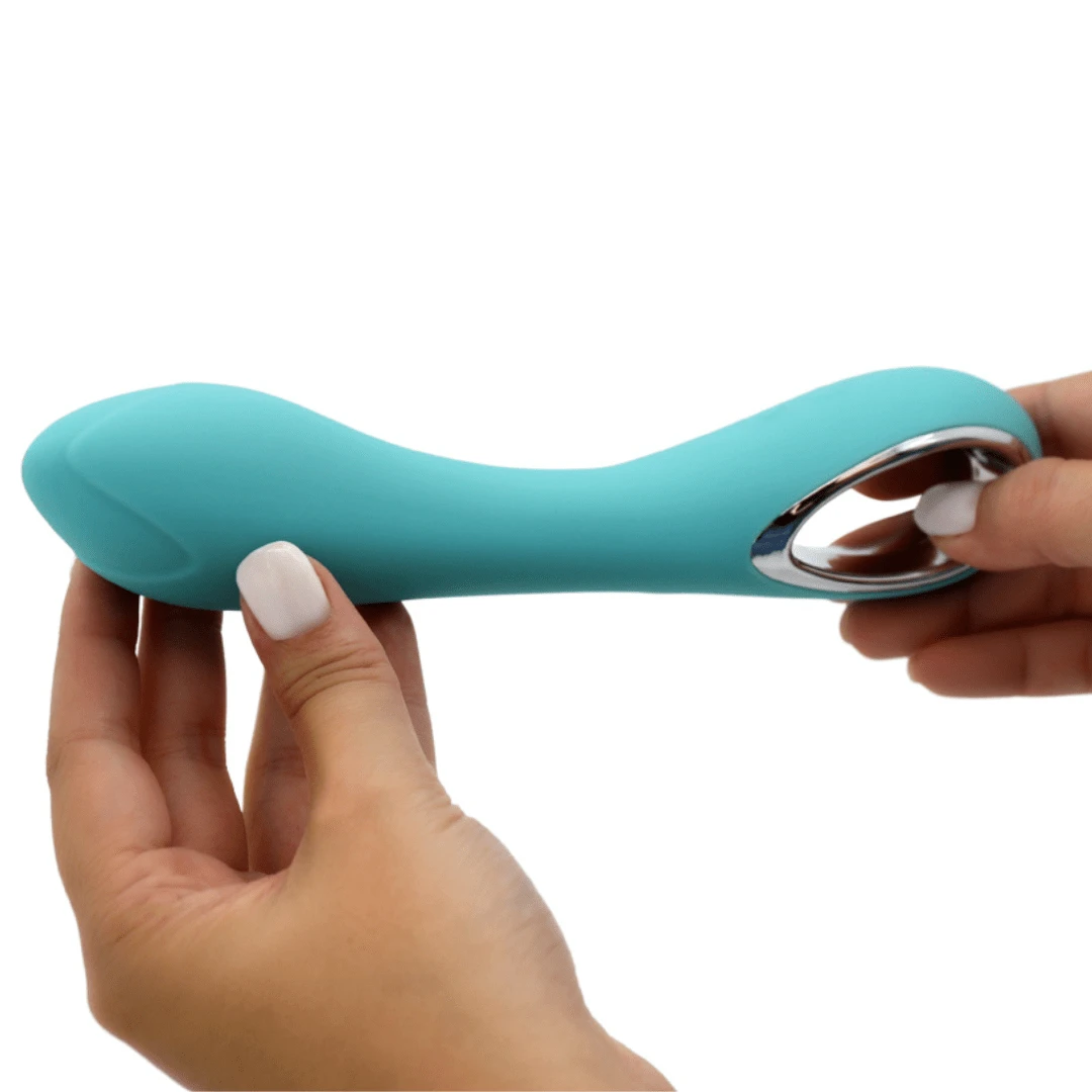 Pink B.O.B. Silicone Multi-Function G-Spot Vibrator With Looped Handle - Image 3