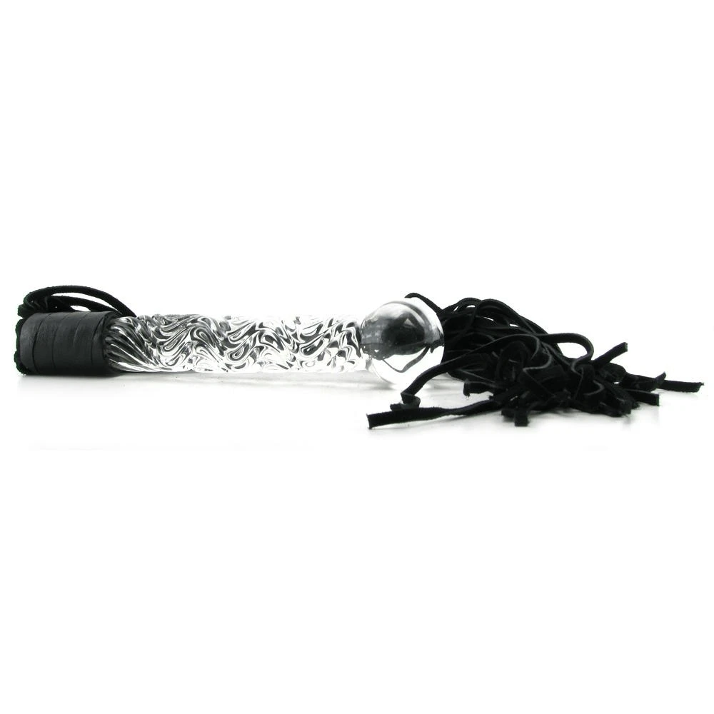 Pipe Dream Icicles #38 Handblown Glass Dildo Leather Whip - Image 3