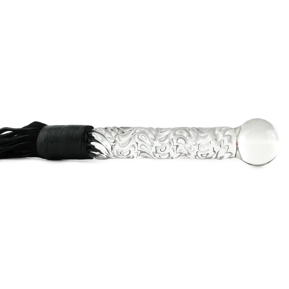 Pipe Dream Icicles #38 Handblown Glass Dildo Leather Whip - Image 4
