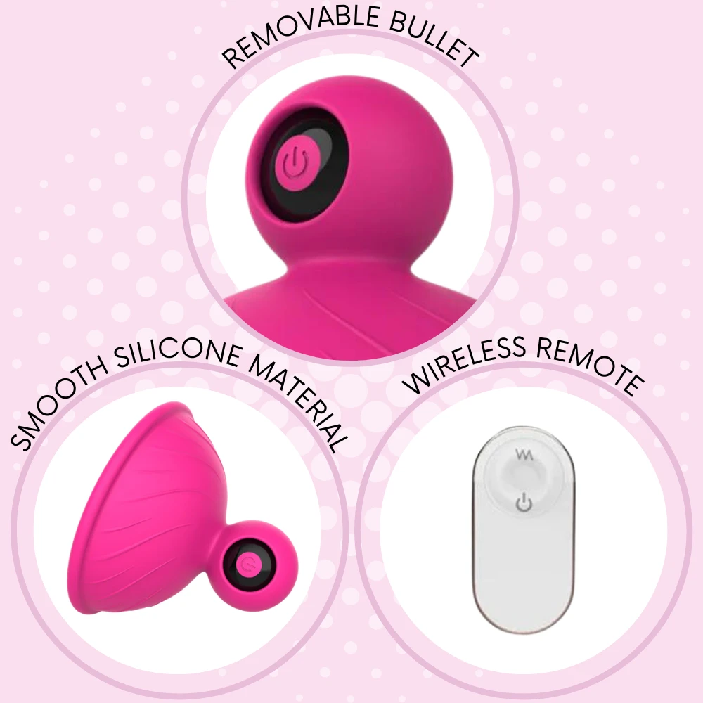 TooTimid.com Taza Wireless Vibrating Nipple Sucker Set - Image 10