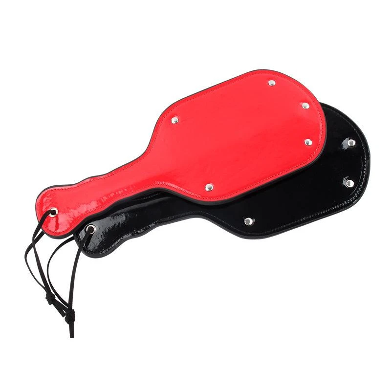 Dark Amour Dual Sided Leather Studded Spanking Paddle - Image 3