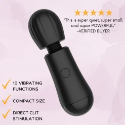 TooTimid.com Mini Silicone Wand Massager