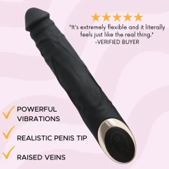TooTimid.com Bato Ultra Real Powerful Rechargeable Dildo Vibrator