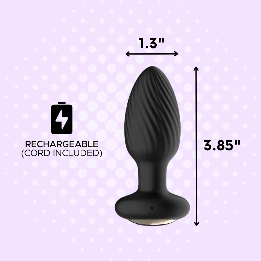 TooTimid.com Wireless Rotating & Rim Job Anal Plug - Image 5