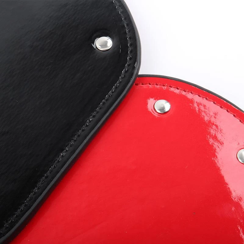 Dark Amour Dual Sided Leather Studded Spanking Paddle - Image 4