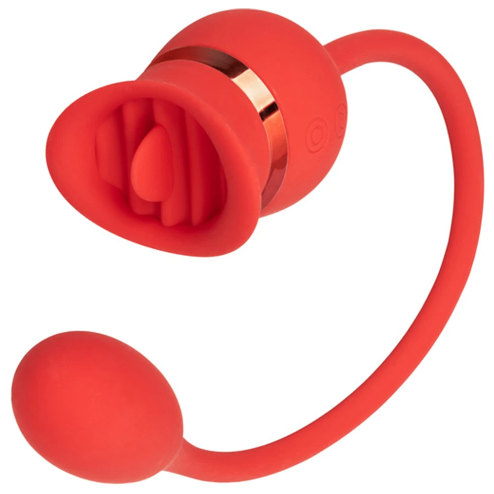 California Exotics French Kiss Casanova Clit Stimulator - (2 In 1 Tongue & Bullet Vibrator!) - Image 2