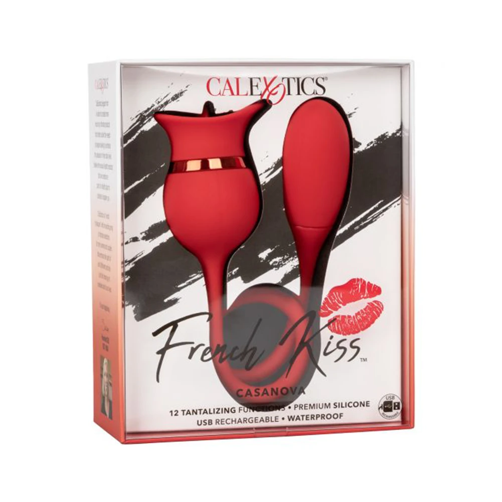 California Exotics French Kiss Casanova Clit Stimulator - (2 In 1 Tongue & Bullet Vibrator!) - Image 5
