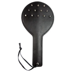 Dark Amour Leather Spiked Spanking Paddle For Kinky Couples