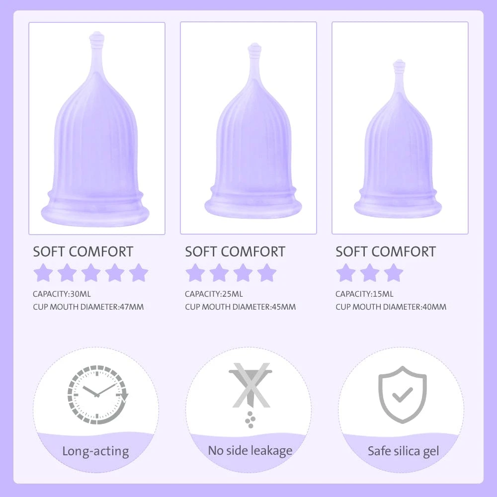 TooTimid.com Sano Silicone Menstrual Cup Set - Image 2