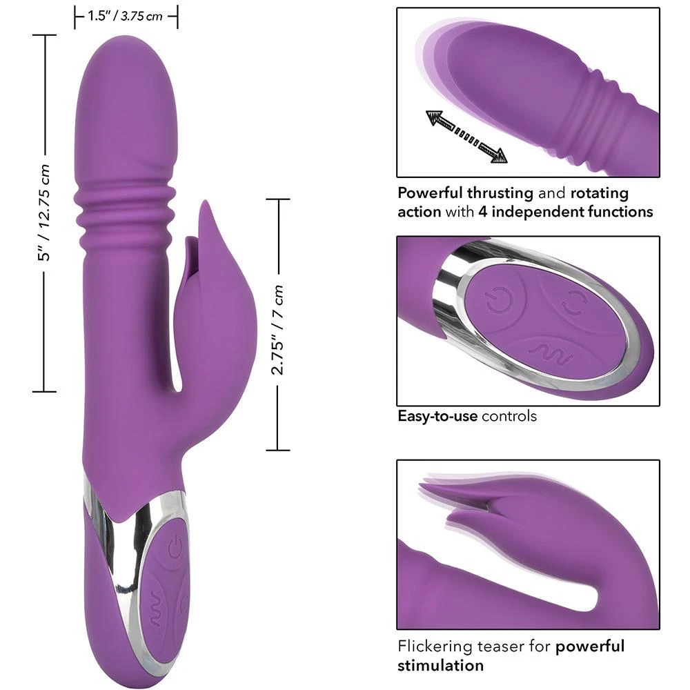 California Exotics Thrusting Dual-Action Vibrator - Incredible G-Spot And Clitoral Stimulation! - Image 3
