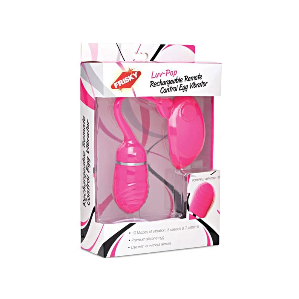 XR Brands Luv-Pop Rechargeable Remote Control Egg Vibrator - Image 4