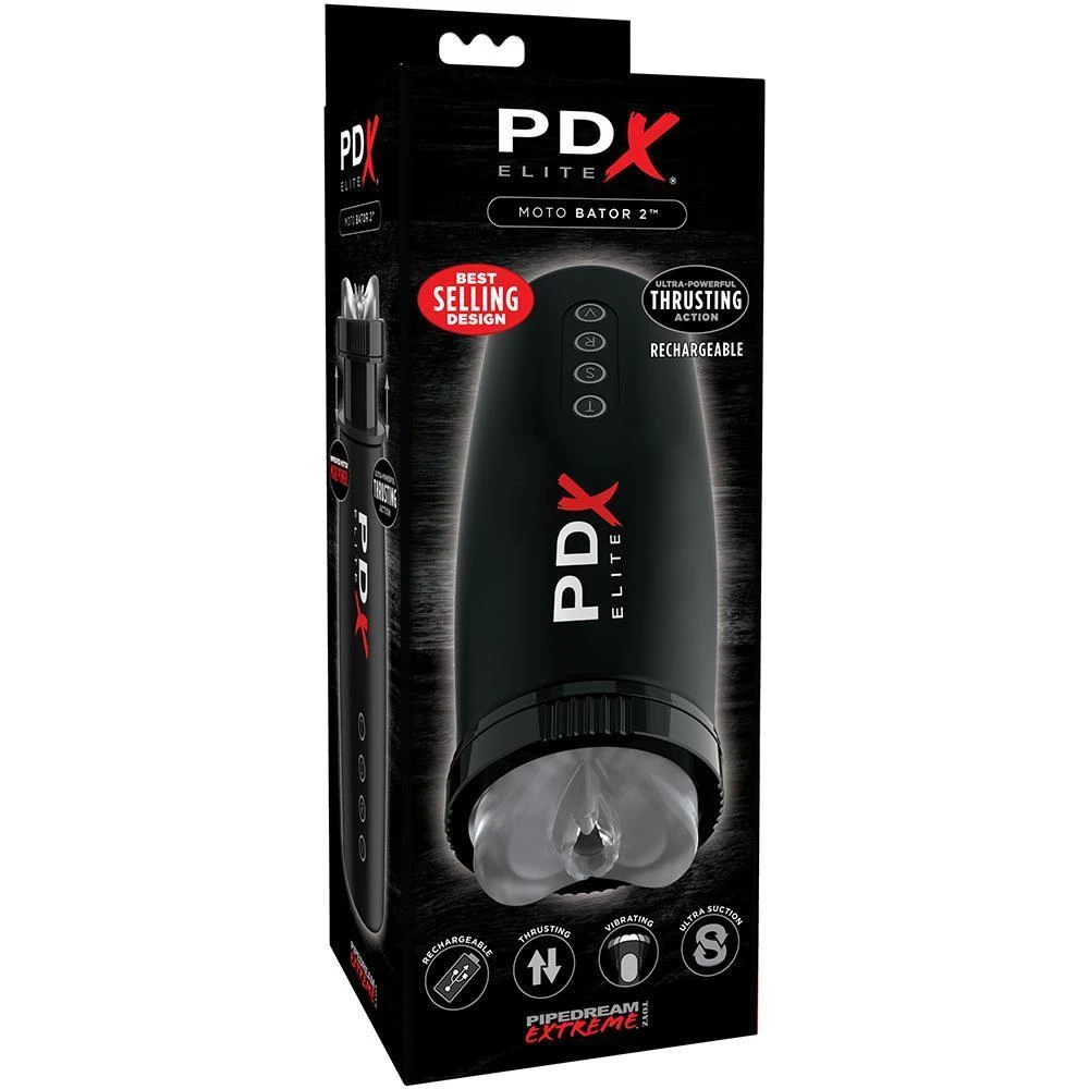 Pipe Dream Moto Bator 3-in-1 Masturbator - Thrusting, Vibrating, & Sucking Action! - Image 5