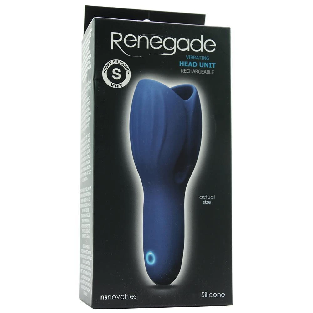 NS Novelties Rechargeable Renegade Vibrating Head Masturbator - Image 4