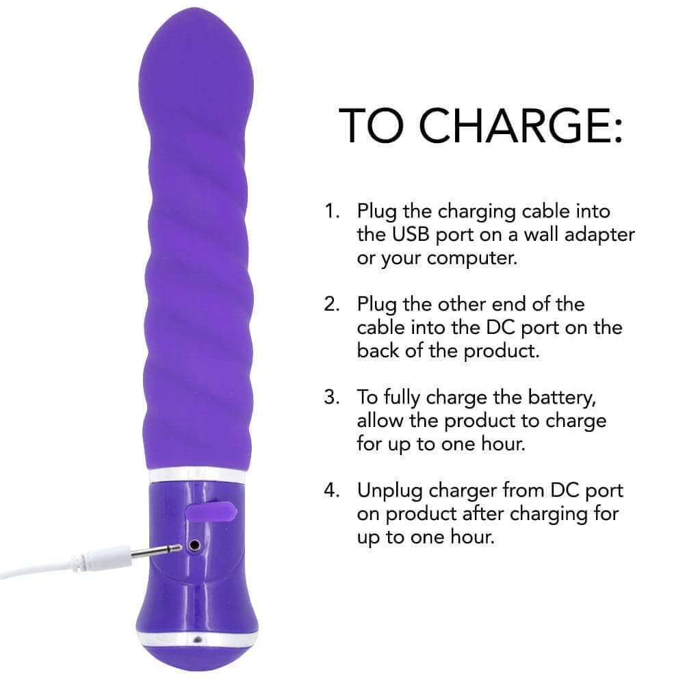 Pink B.O.B. The Swirl Rechargeable Silicone Vibrator - Image 4