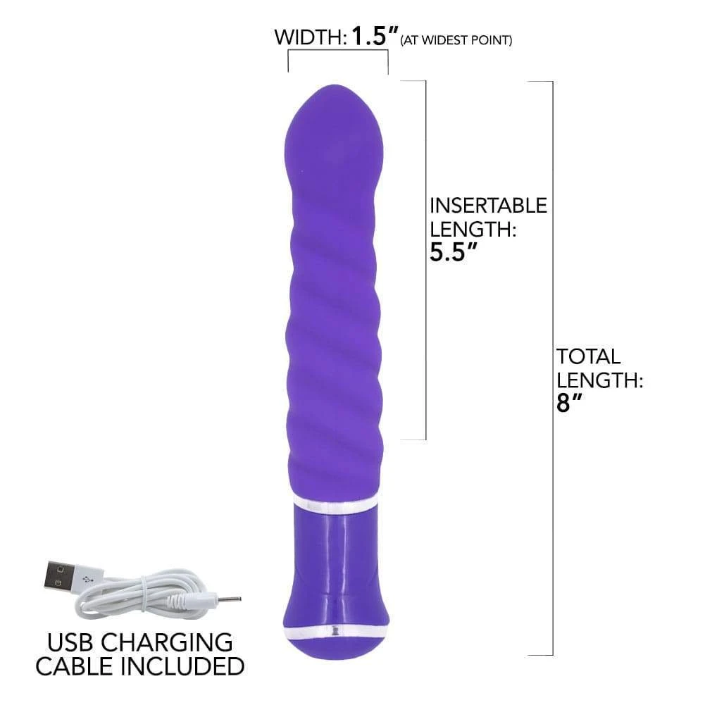 Pink B.O.B. The Swirl Rechargeable Silicone Vibrator - Image 5