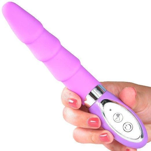 Pink B.O.B. Rippled Silicone Vibrator