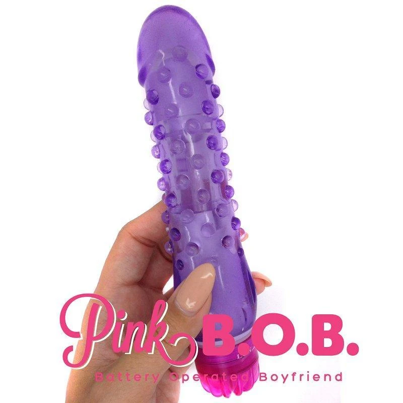 Pink B.O.B. Nubby Waterproof Vibrator - Image 2