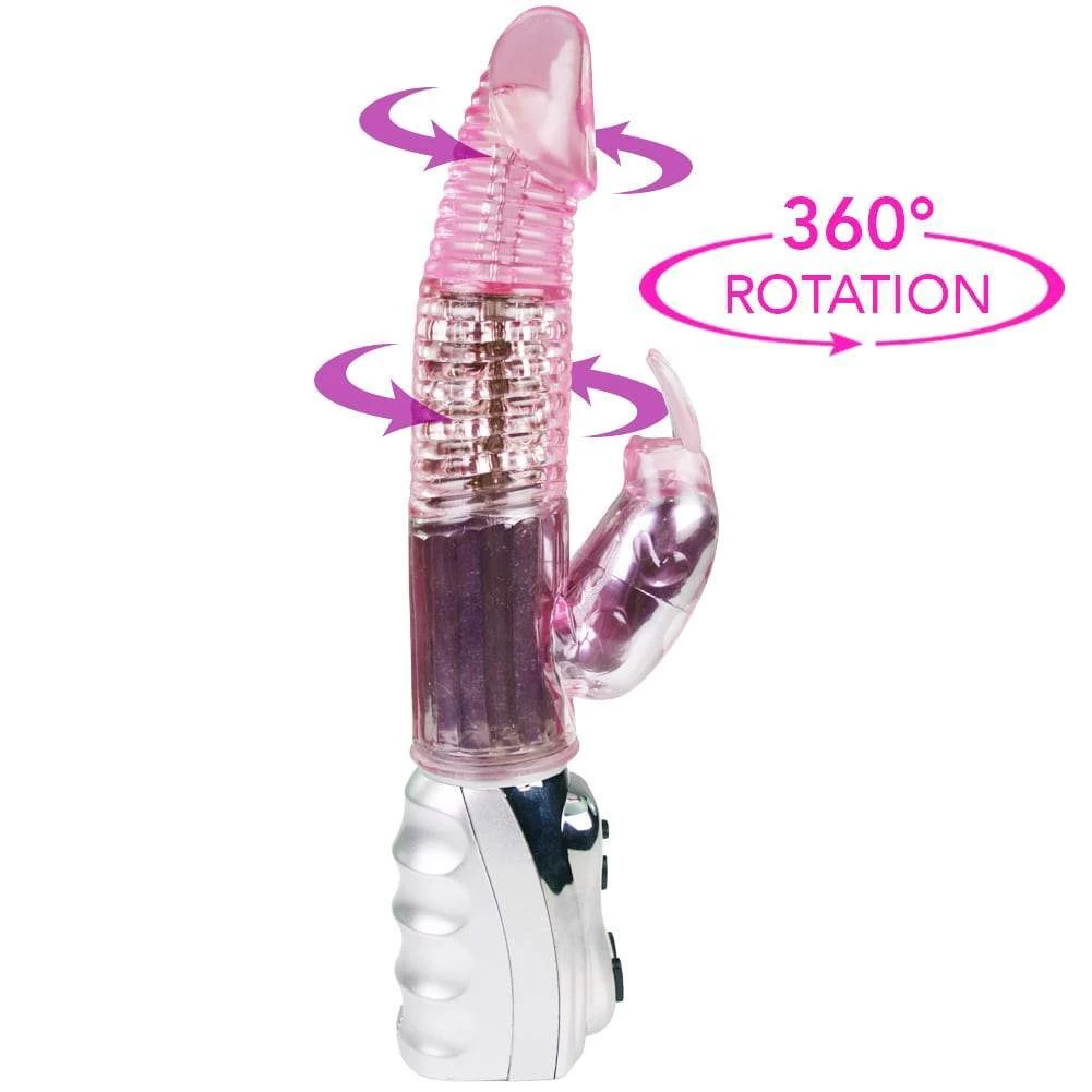 Pink B.O.B. #1 Rotating Rabbit Dual-Action Vibrator - Image 6