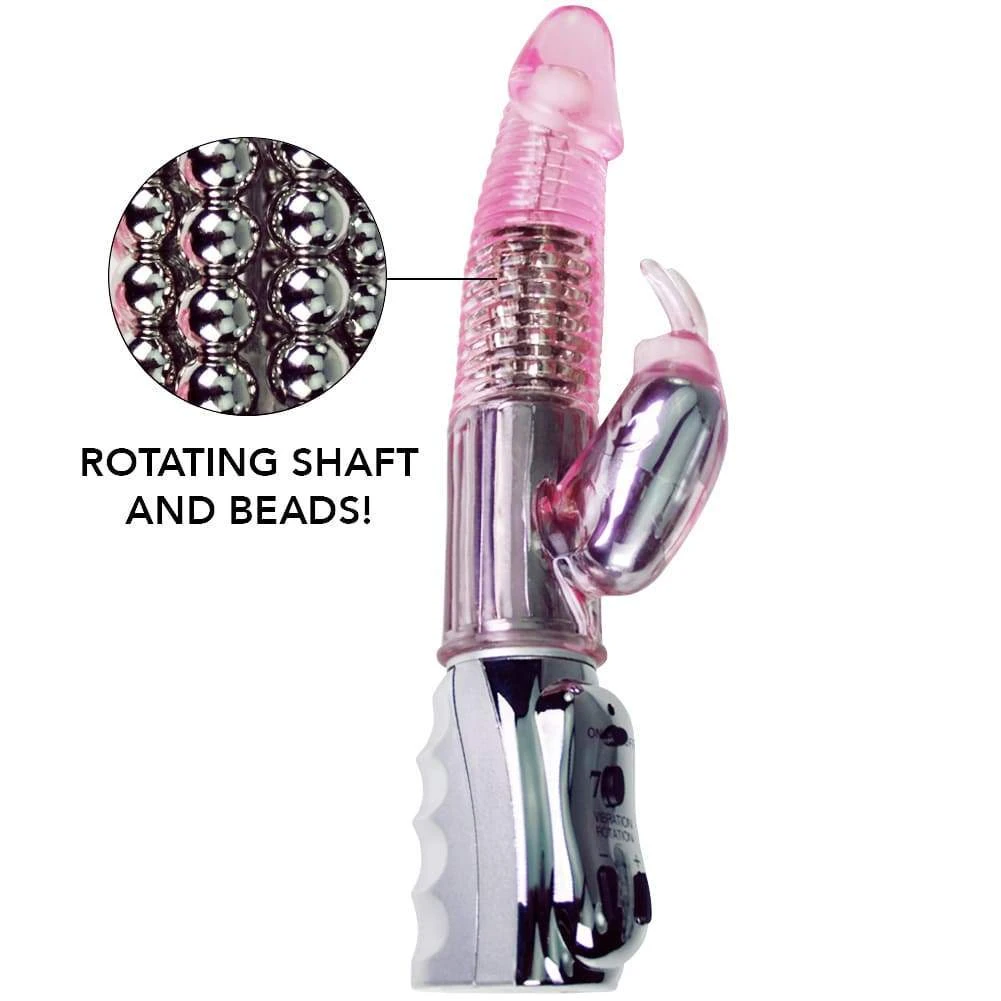 Pink B.O.B. #1 Rotating Rabbit Dual-Action Vibrator - Image 8