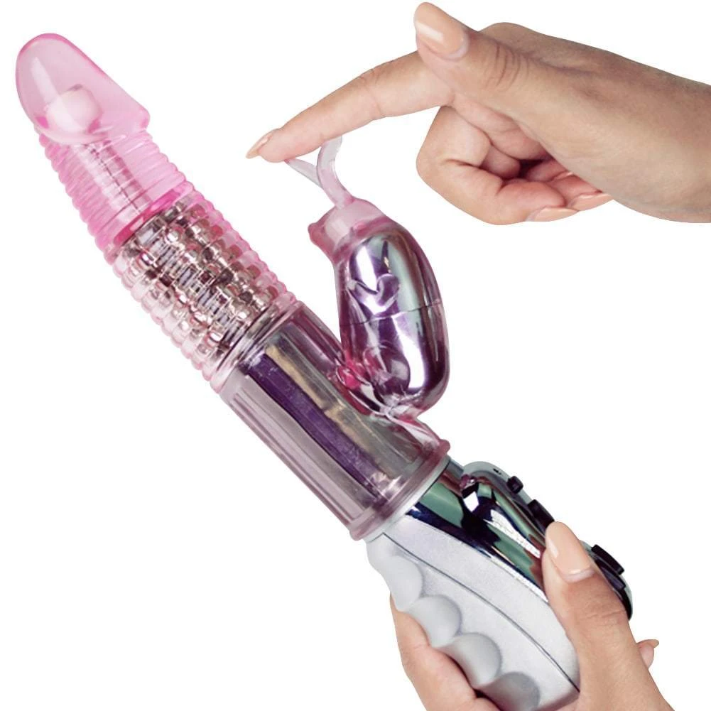 Pink B.O.B. #1 Rotating Rabbit Dual-Action Vibrator - Image 7
