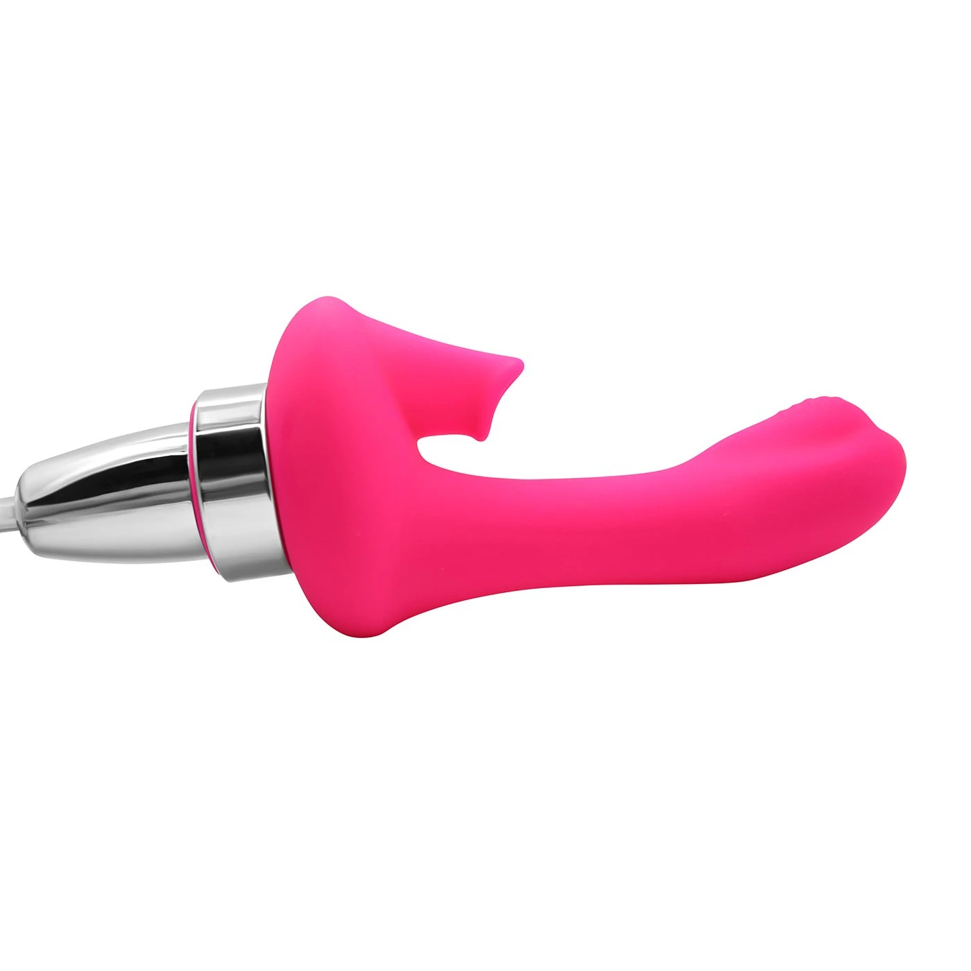 TooTimid.com Pleaser Teaser Powerful Dual Vibrator & Clitoral Sucker - Image 2