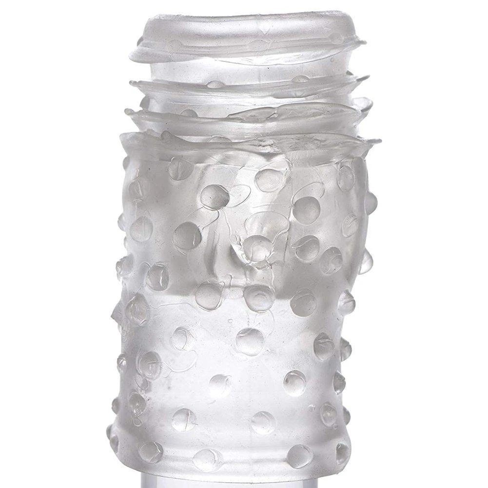 XR Brands Stretchy Dual Vibrating Penis Sheath - Powerful Twin Bullets! - Image 3