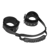 Shots Ouch! Adjustable Bonded Leather Hand Cuffs With Handle