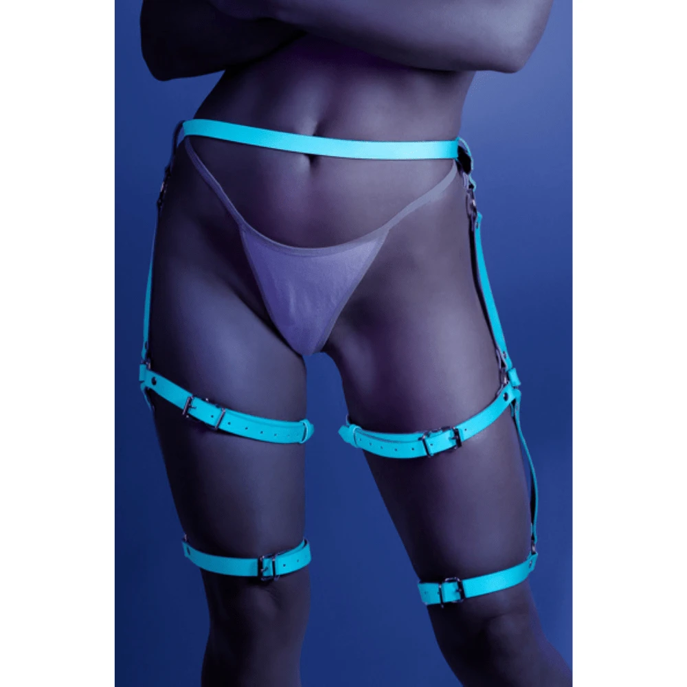 Fantasy Lingerie Buckle Up Glow Leg Harness