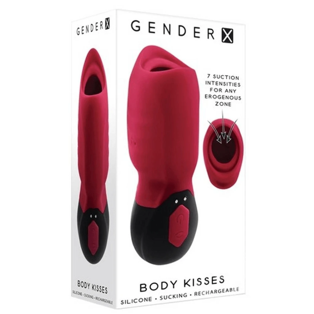 Evolved Novelties Gender X Body Kisses Silicone Vibrating Suction Massager - Image 3