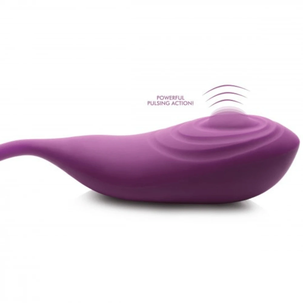 XR Brands Inmi Slim Pulse Thumping Clitoral Vibrator & Kegel Exerciser Egg - Image 3