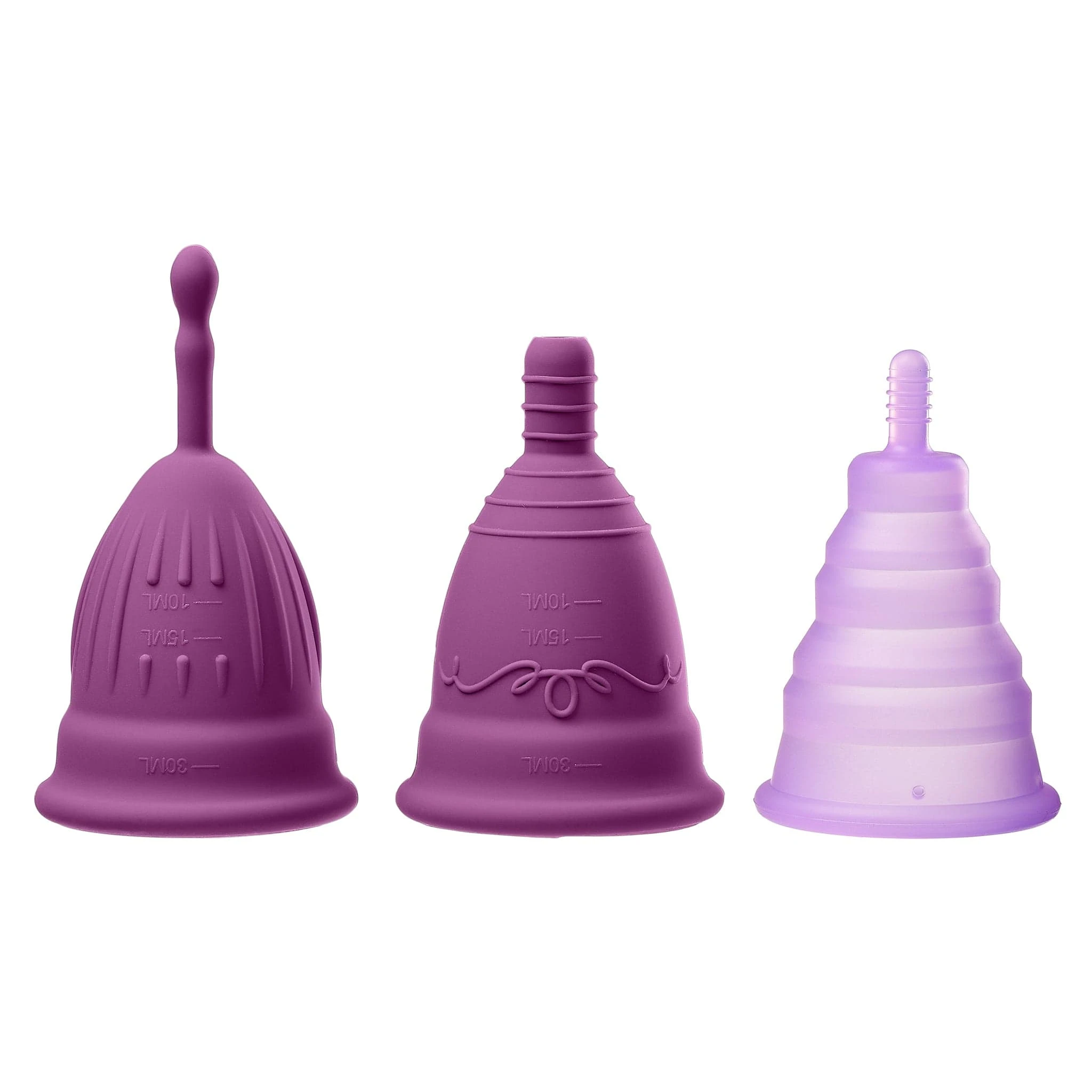 Cloud 9 Novelties Health And Wellness Reusable Menstrual Cups - Set Of 3