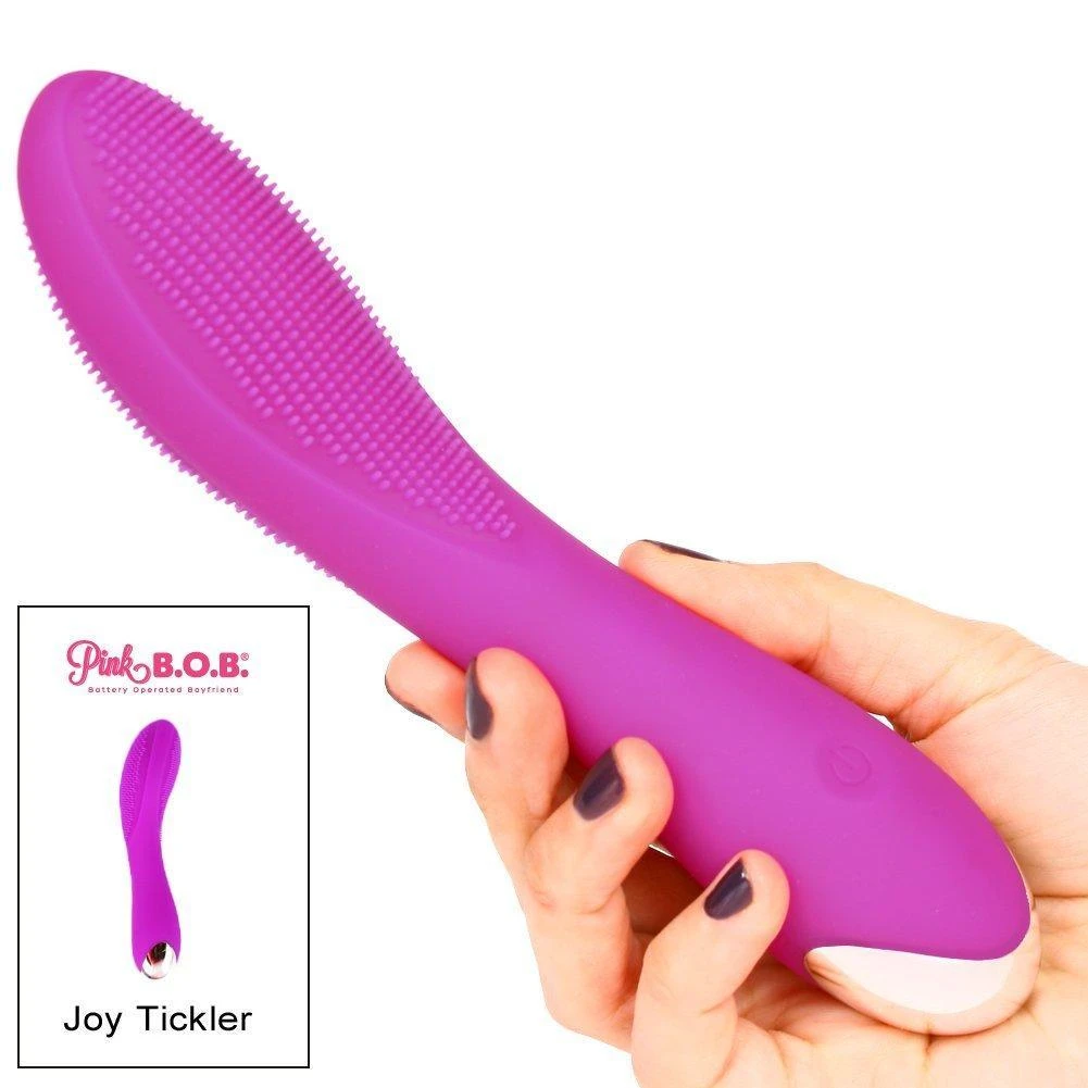 Pink B.O.B. Silicone Joy Tickler Vibrator - Image 5