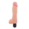 Pink B.O.B. The Real Feel Vibrator With Balls - Extra Thick Dildo