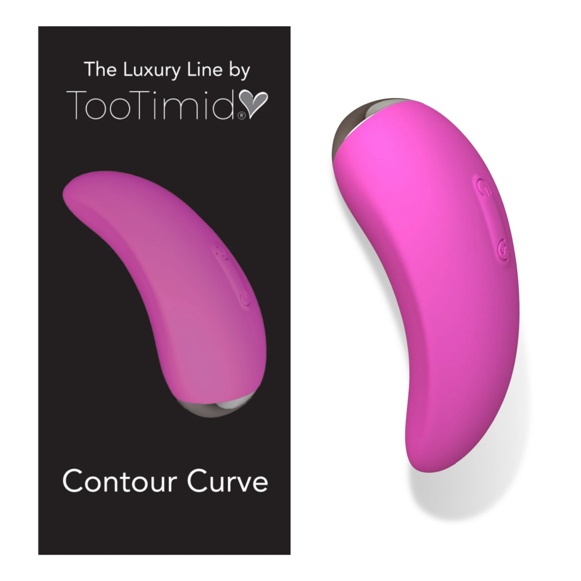 TooTimid.com Contour Curve Rechargeable Silicone Clit Stimulator