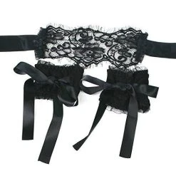 MasterKink Seduce Me Lace Mask And Cuffs